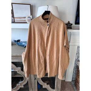 Banana Republic Mock Neck Cape Poncho in Camel Size XS/S